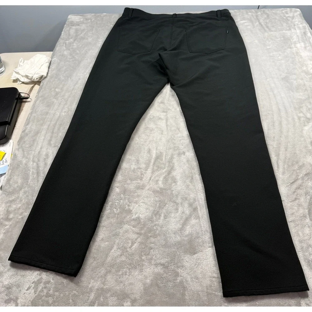 Nike Golf Dri-FIT Slim Fit Pants Mens 36x34 Black 5-Pocket Performance Trousers